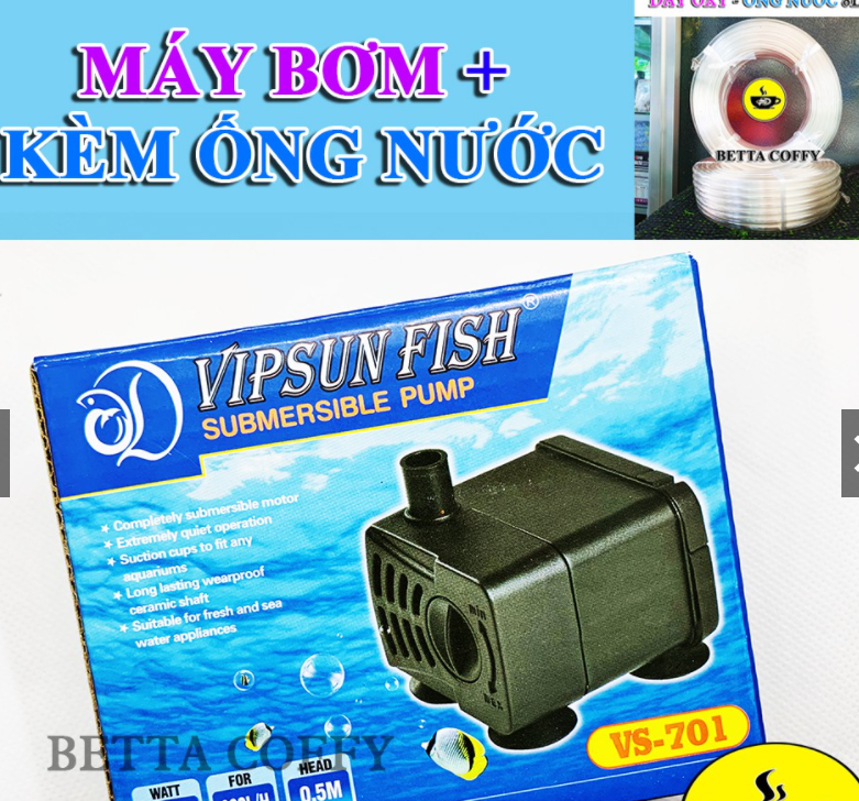 Máy Bơm Nước Mini VIPSUN - VS 701 🐳 Máy Lọc Nước Hồ Cá