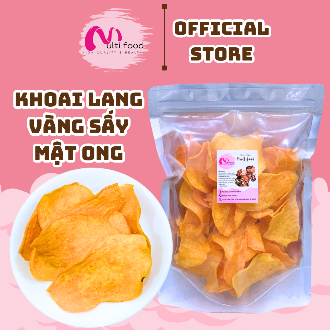 500g khoai lang vàng sấy mật ong - multifood