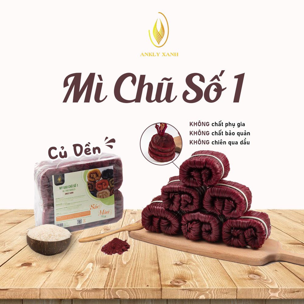 Mì Gạo Chũ Số 1 Bắc Giang, Mì Hữu Cơ Ankly Xanh Củ Dền Bổ Sung Dưỡng Chất Tốt Cho Sức Khỏe (1KG)