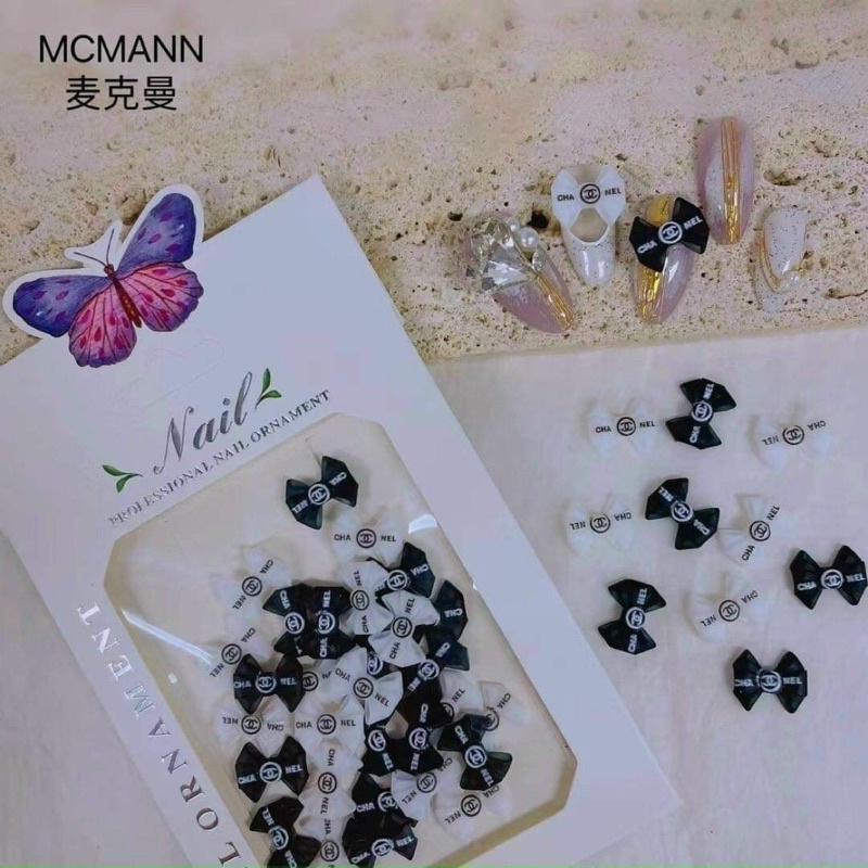 Set charm nơ trang trí móng tay siêu hot - nơ đính móng tay dành cho tiệm nail