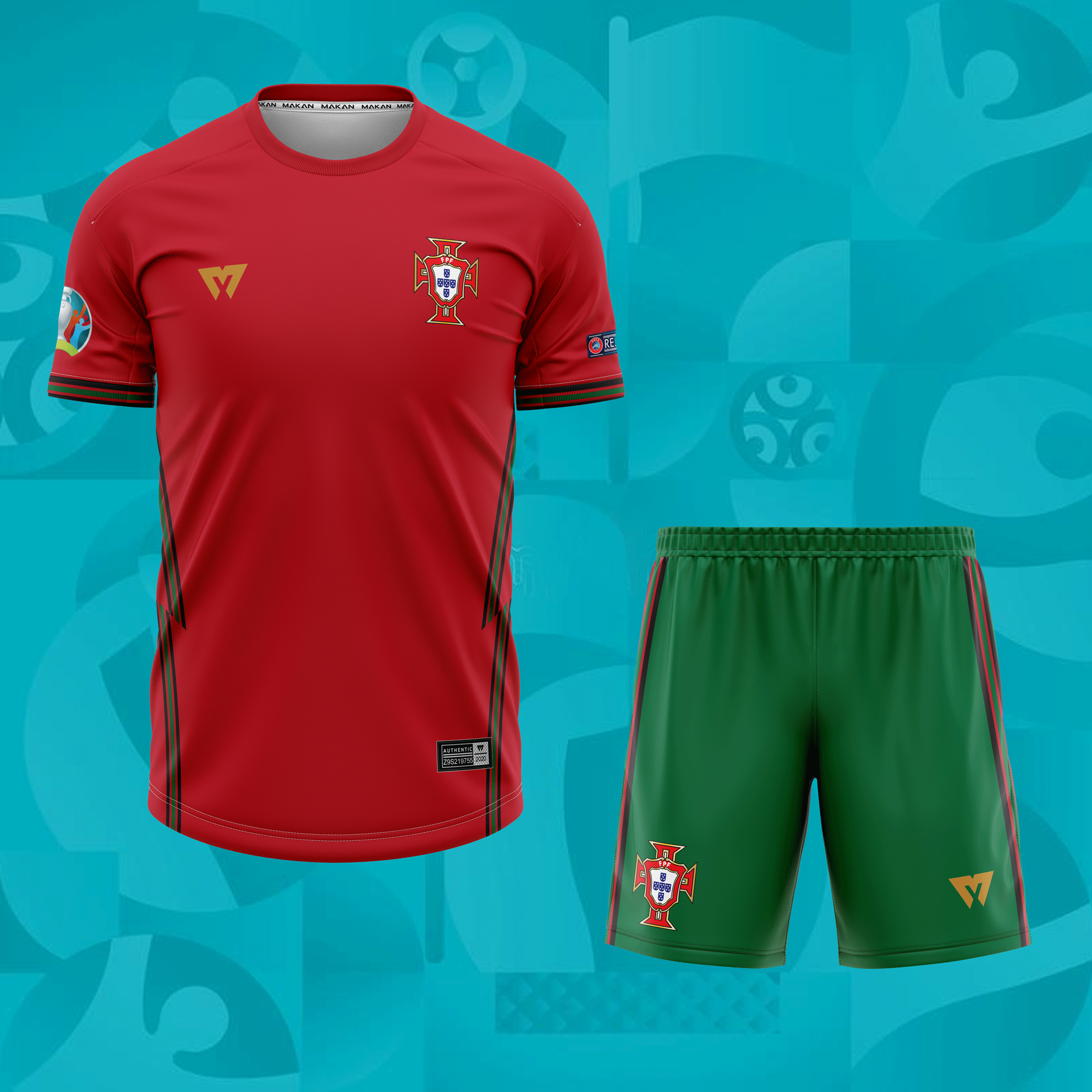 [HCM]Quần áo bóng đá CLB đội tuyển Bồ Đào Nha Euro 2021 BD704