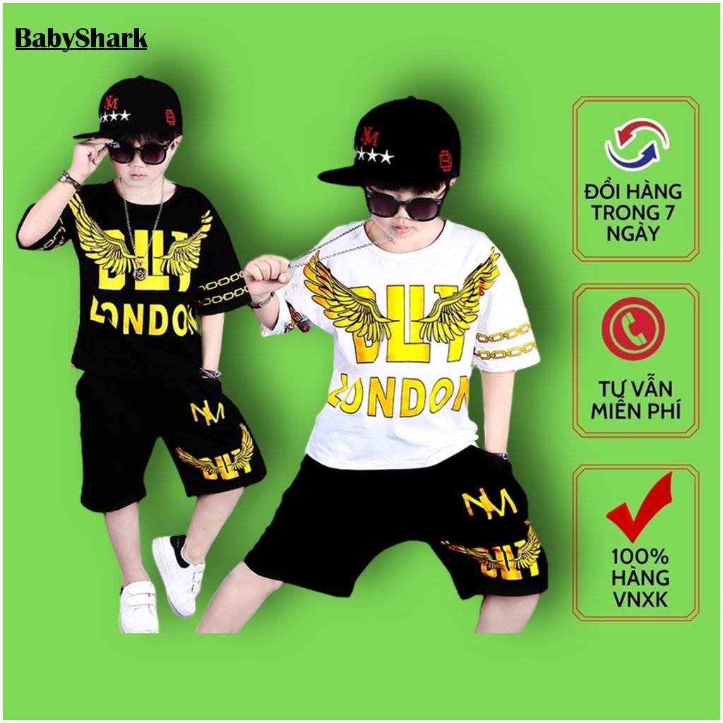 [HCM]Set Đồ Bé Trai phong cách hàn quốc (5-6) – Thời trang trẻ em Babyshark Bộ Quần Áo Bé Trai 1A