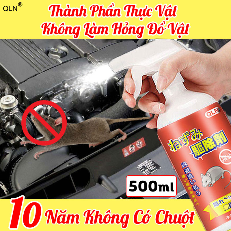 OLN Bình Xịt Đuổi Chuột,Đuổi Chuột Trong Nhà Cực Hiệu Quả,Xịt xua đuổi chuột,Tinh dầu đuổi chuột,Xịt Đuổi Côn Trùng,Chai xịt chuột 500ml.