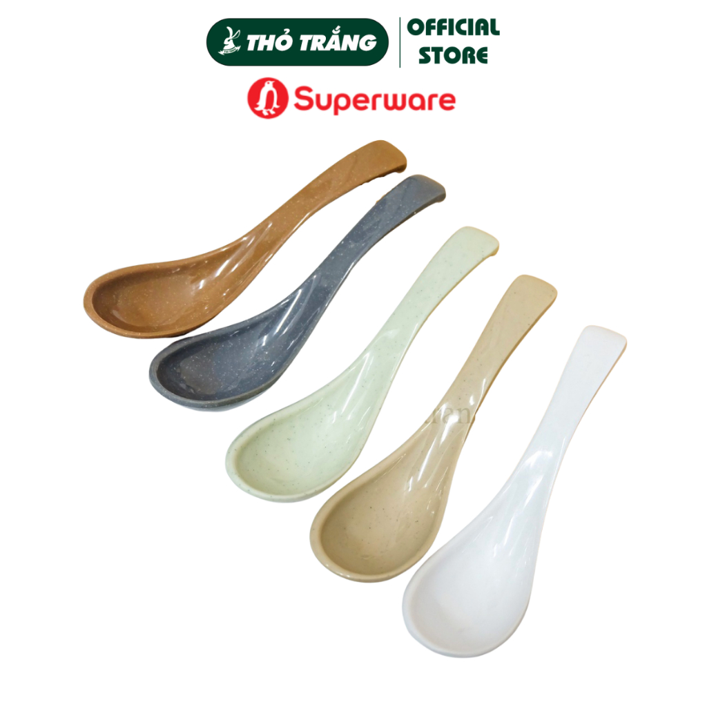 Muỗng cơm muỗng canh nhựa melamine Superware Thái Lan nhiều màu nhiều size