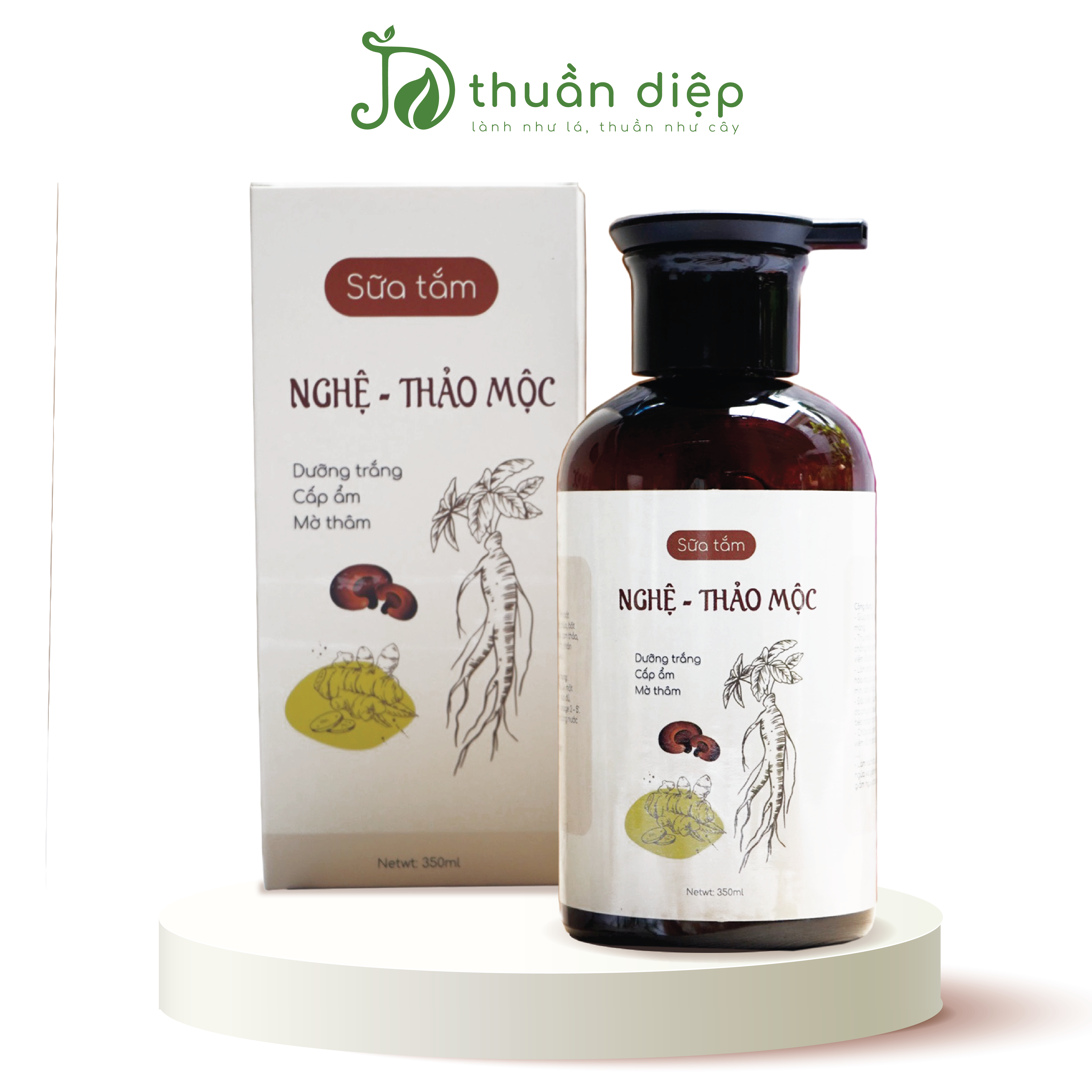 Sữa tắm trắng da nghệ thảo mộc dưỡng da thiên nhiên handmade Thuần Diệp