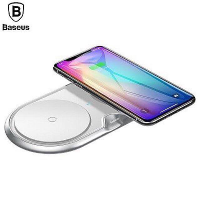 Đế sạc nhanh không dây baseus dual wireless charger cho iphone 8/ ipx /ip2018/ samsung s8/ s9/ note 8/9