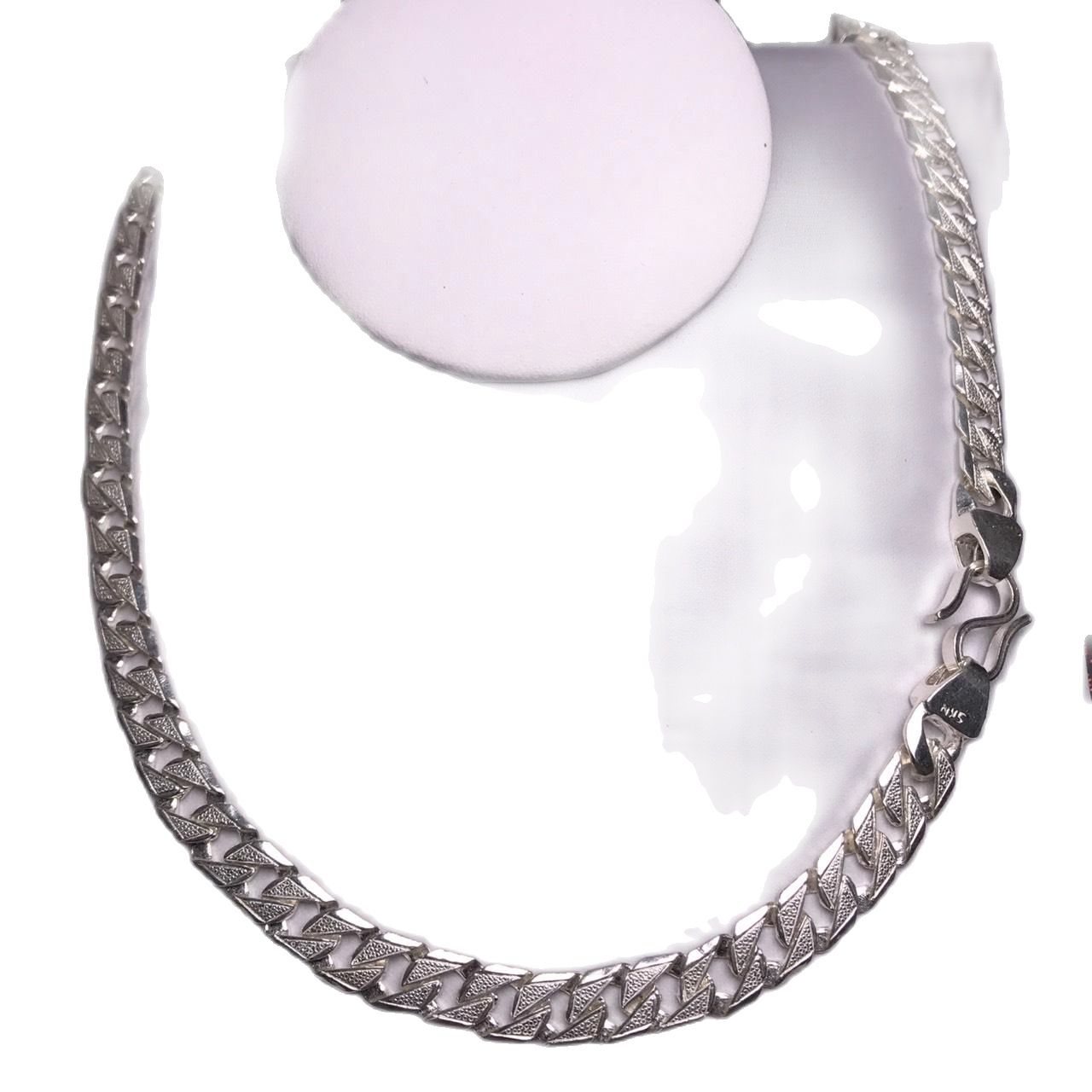 Dây chuyền nam bằng bạc kiểu móc xích trọng lượng 15 chỉ