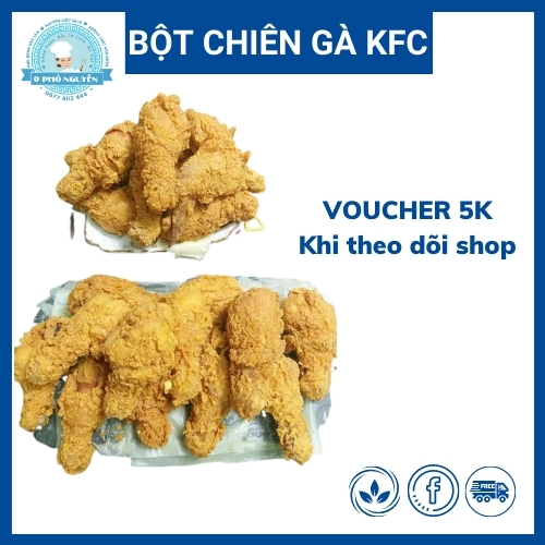 [FREESHIP + Qùa] COMBO 5 SET BỘT CHIÊN GÀ KFC tặng kèm bột hành tỏi mix sẵn làm 7kg gà chiên giòn kfc, bột chiên giòn, bột chiên gà, bột hành tỏi, Phố Nguyễn Store
