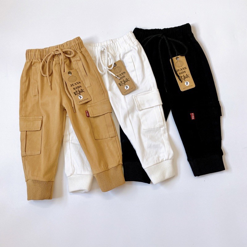 Quần jogger kaki túi hộp size đại cho bé trai❤️quần kaki bé trai