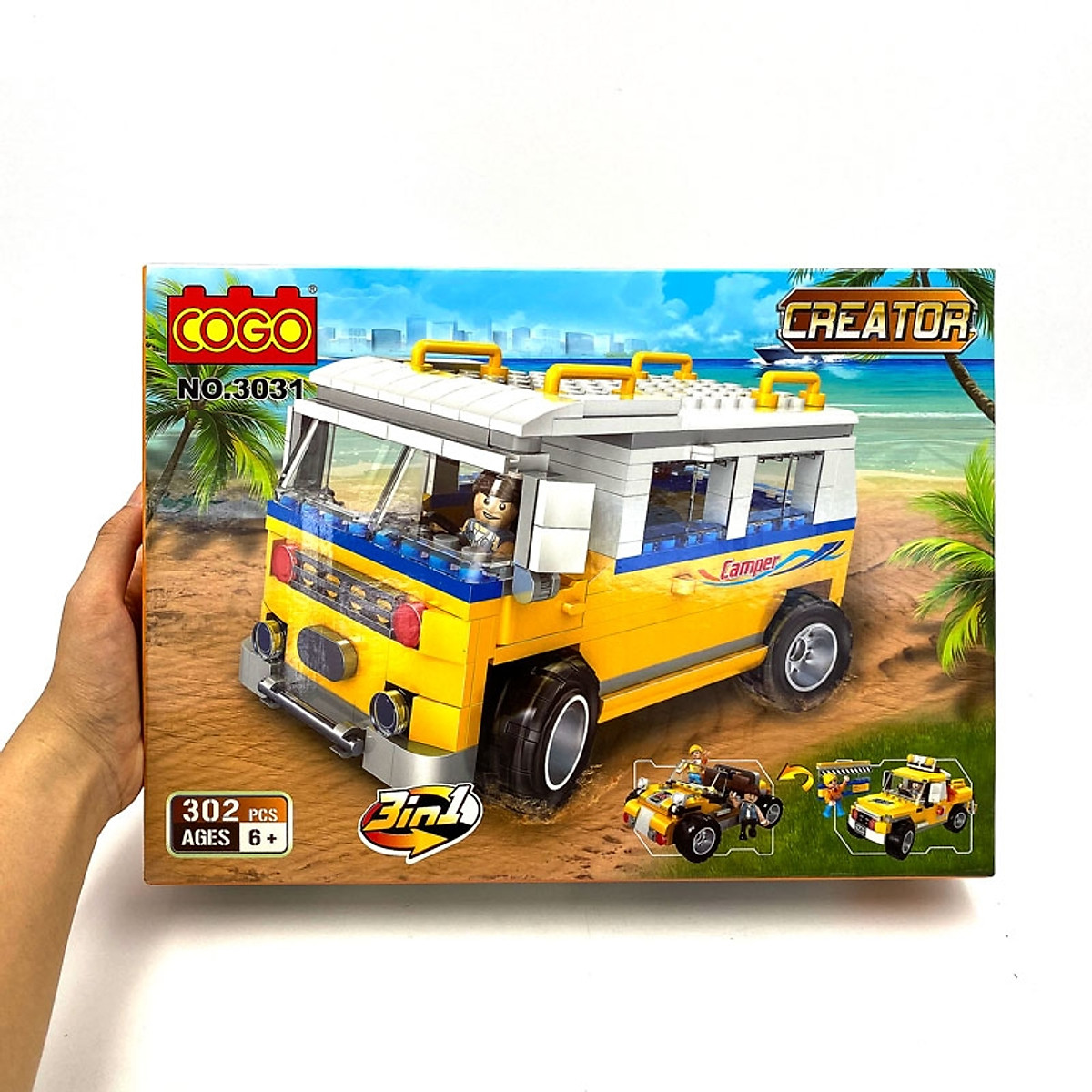 Cogo - 3031 mô hình xe buýt biến đổi 3in1