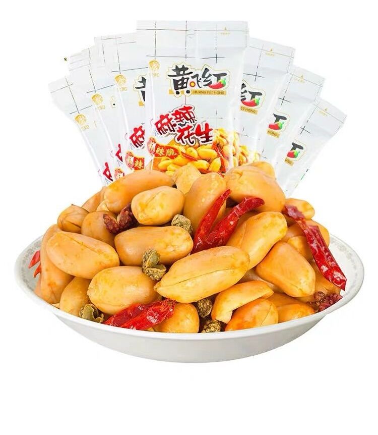 Đậu phộng cay trung quốc 70gr huangfeihong 黄飞红麻辣花生 70gr**
