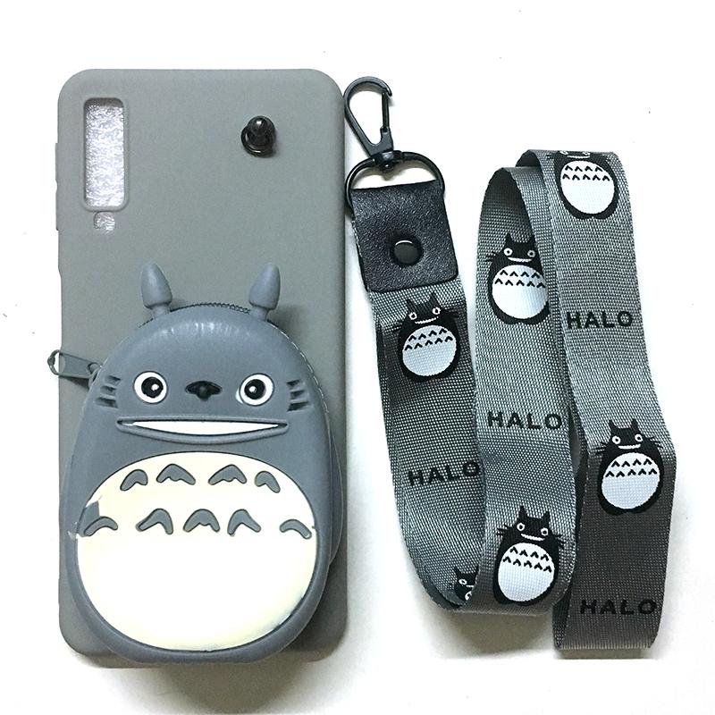 Ốp Lưng Thú Túi Samsung Galaxy A7 2018 / A750 kèm dây đeo ( CHỌN HÌNH )