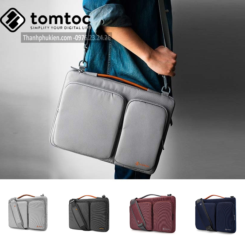 Túi đeo chống sốc Tomtoc 360 Shoulder Bags Macbook, Laptop 13/15'- A42