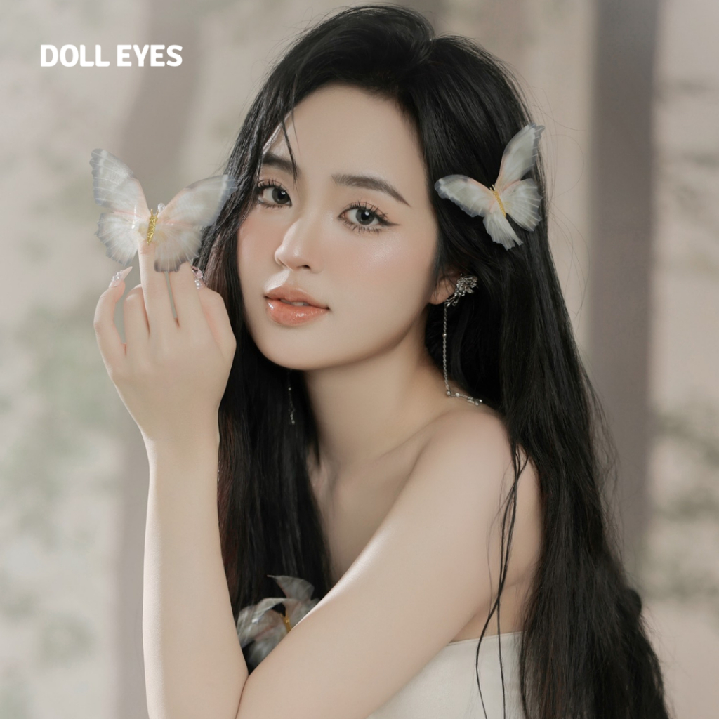 Kính áp tròng DOLL EYES Neroli Grey 14,2mm - Elixir "Thơ Ngây Sương Mai"