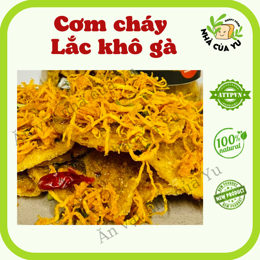 Ăn vặt nhà của yu - cơm cháy lắc khô gà nhà của yu 300gr