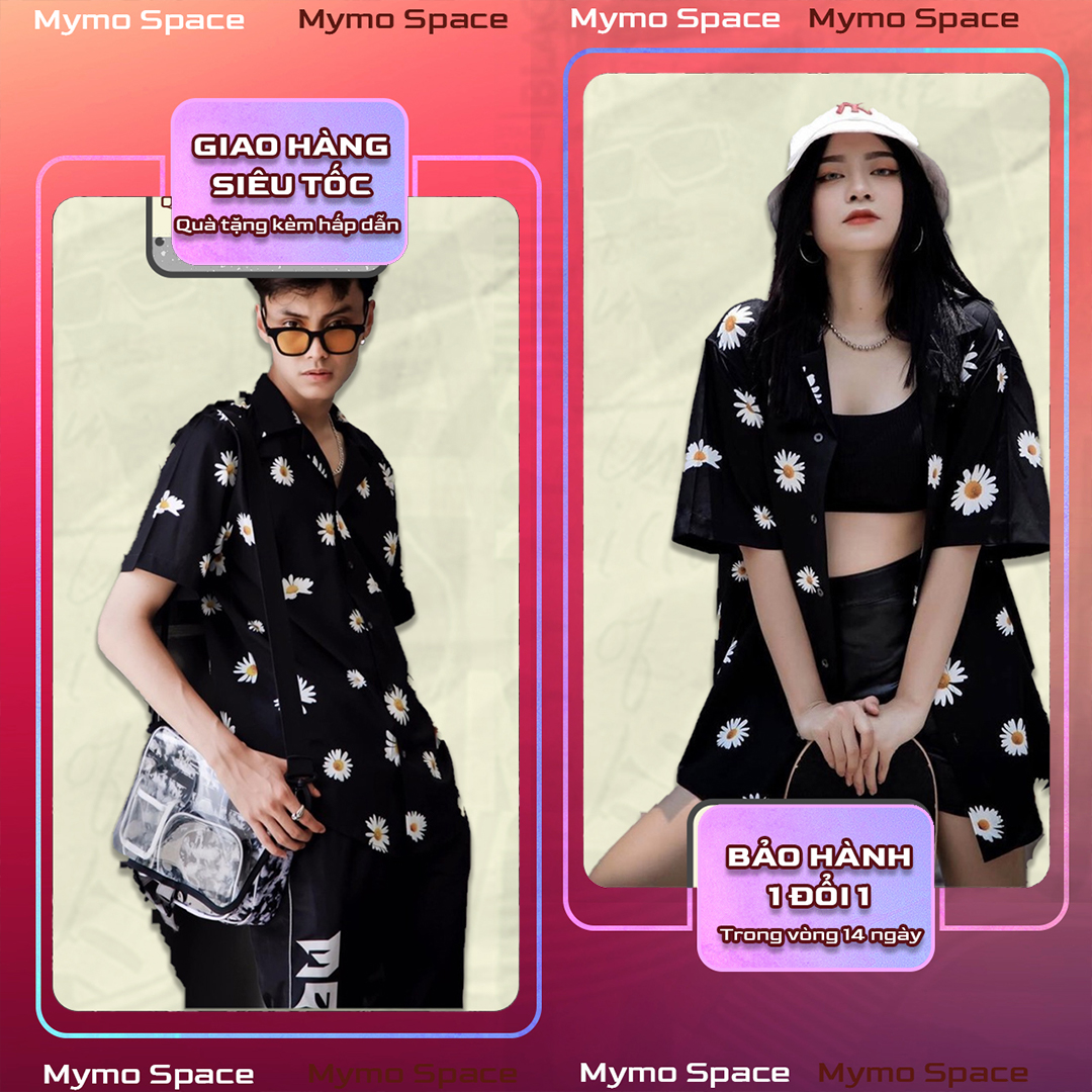 Áo Sơmi DAISY HOA CÚC FULLTAG  Sơ Mi Lụa Mềm CNK 100%  CHUẨN CAO CẤP 1:1 FORM UNISEX 40-100KG