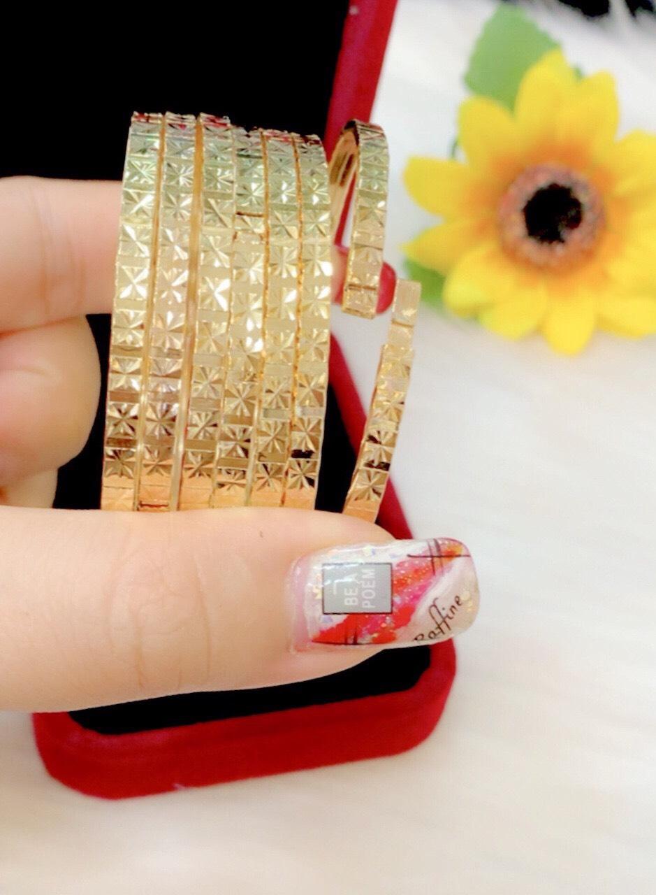 Bộ Ximen 7 Chiếc Khóa Vàng Thật Đẹp - GiviShop - XM270930 - mua vong ximen ma vang 18k, mua vong ximen ma vang, vòng ximen vàng pnj vòng ximen vàng 24k, vong ximen vang 10k