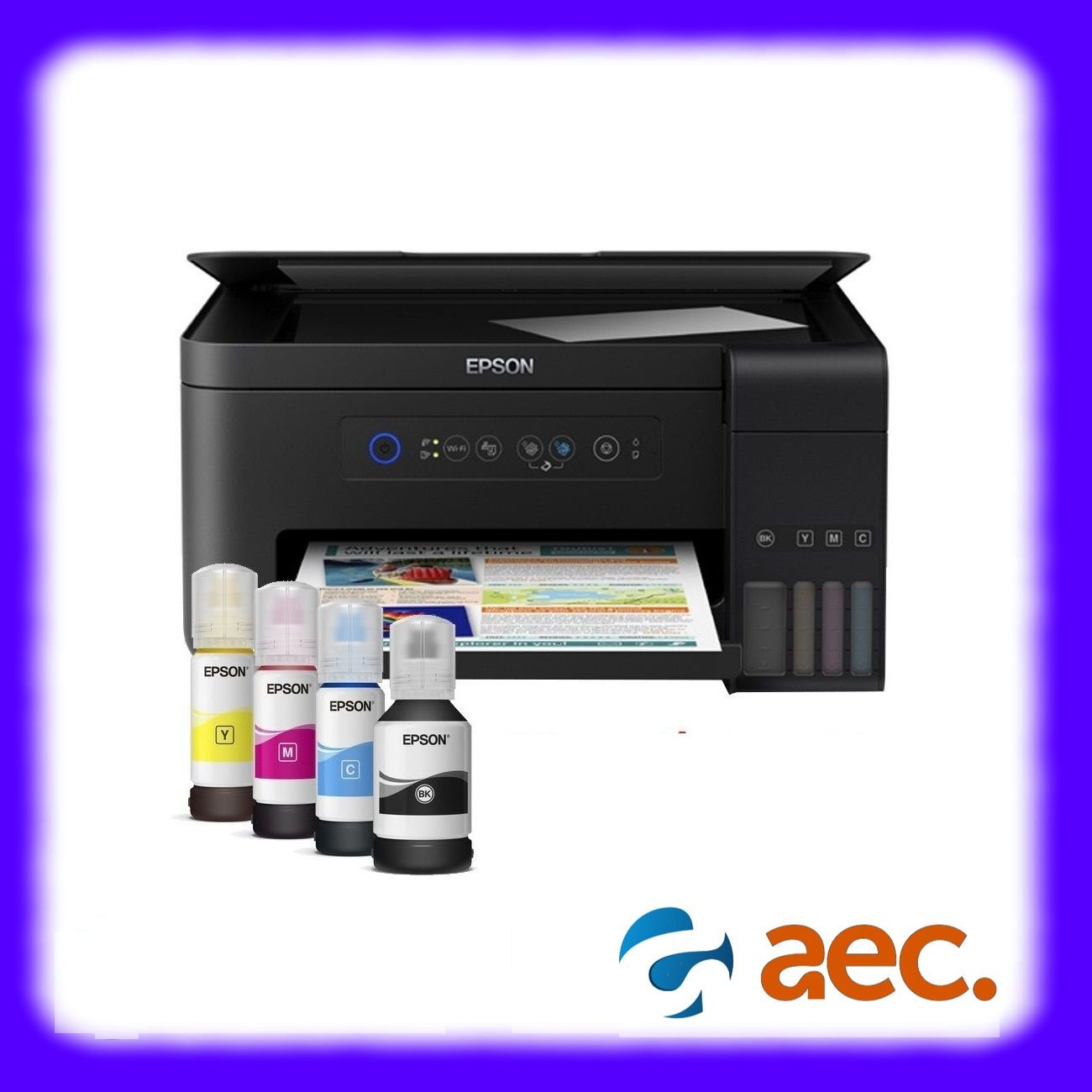 [Trả góp 0%]Máy in Epson L4150 màu đa chức năng (In photo Scan Wifi) máy đã bao gồm 4 bình mực hãng