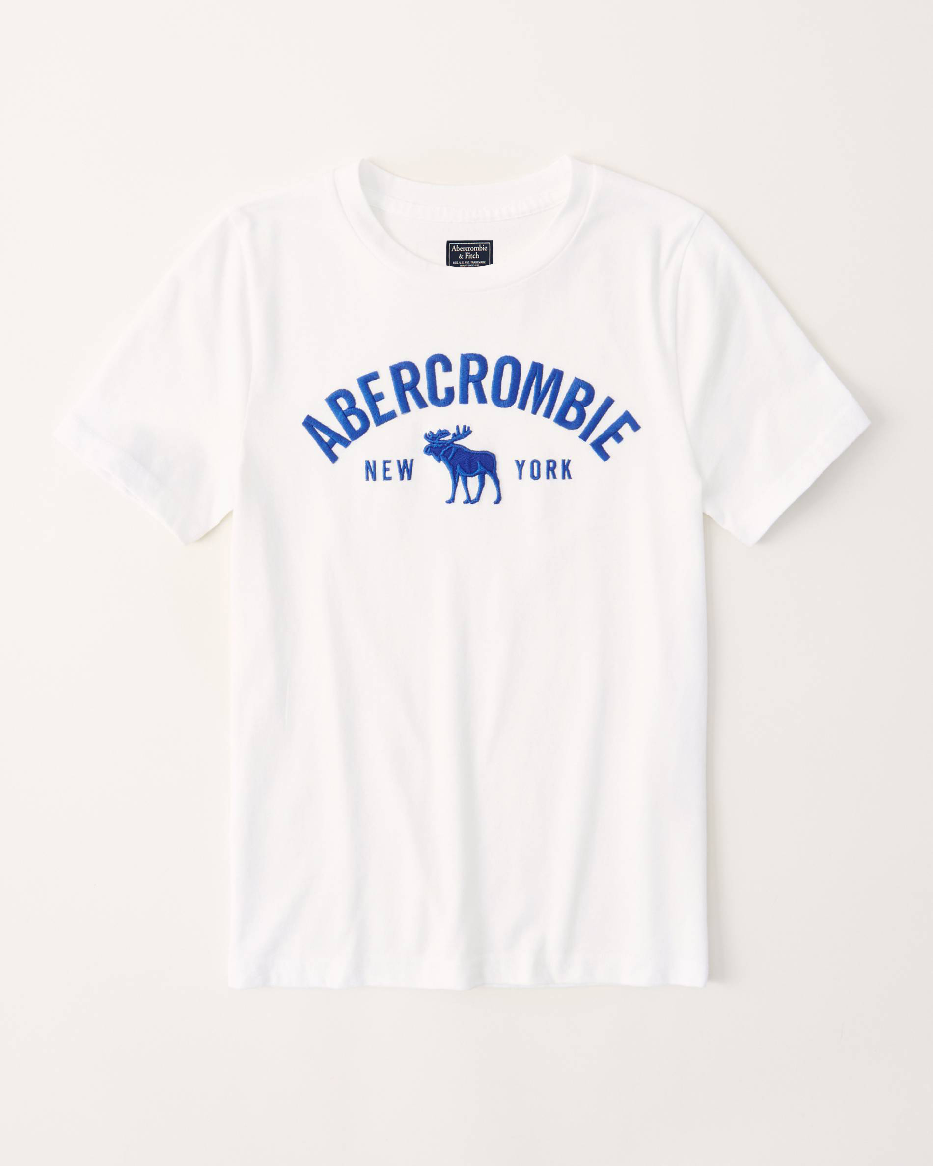 Áo thun Abercrombie & Fitch White navy
