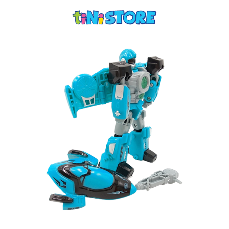 Đồ chơi robot biến hình siêu xe màu xanh AB-18A