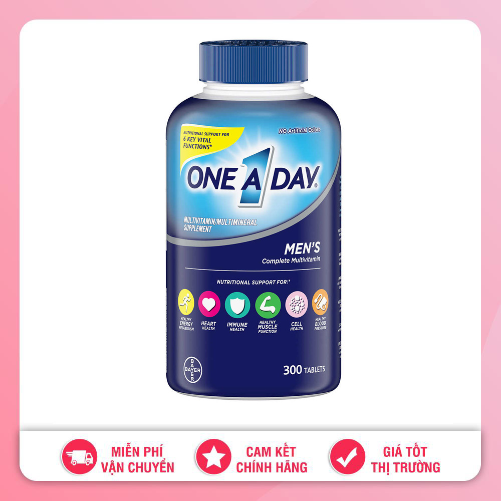 VIÊN UỐNG VITAMIN TỔNG HỢP ONE A DAY MEN'S MỸ 300 VIÊN [Date 2.2025]
