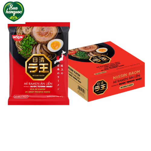Thùng 30 gói mì ramen - hương vị nước tương nhật