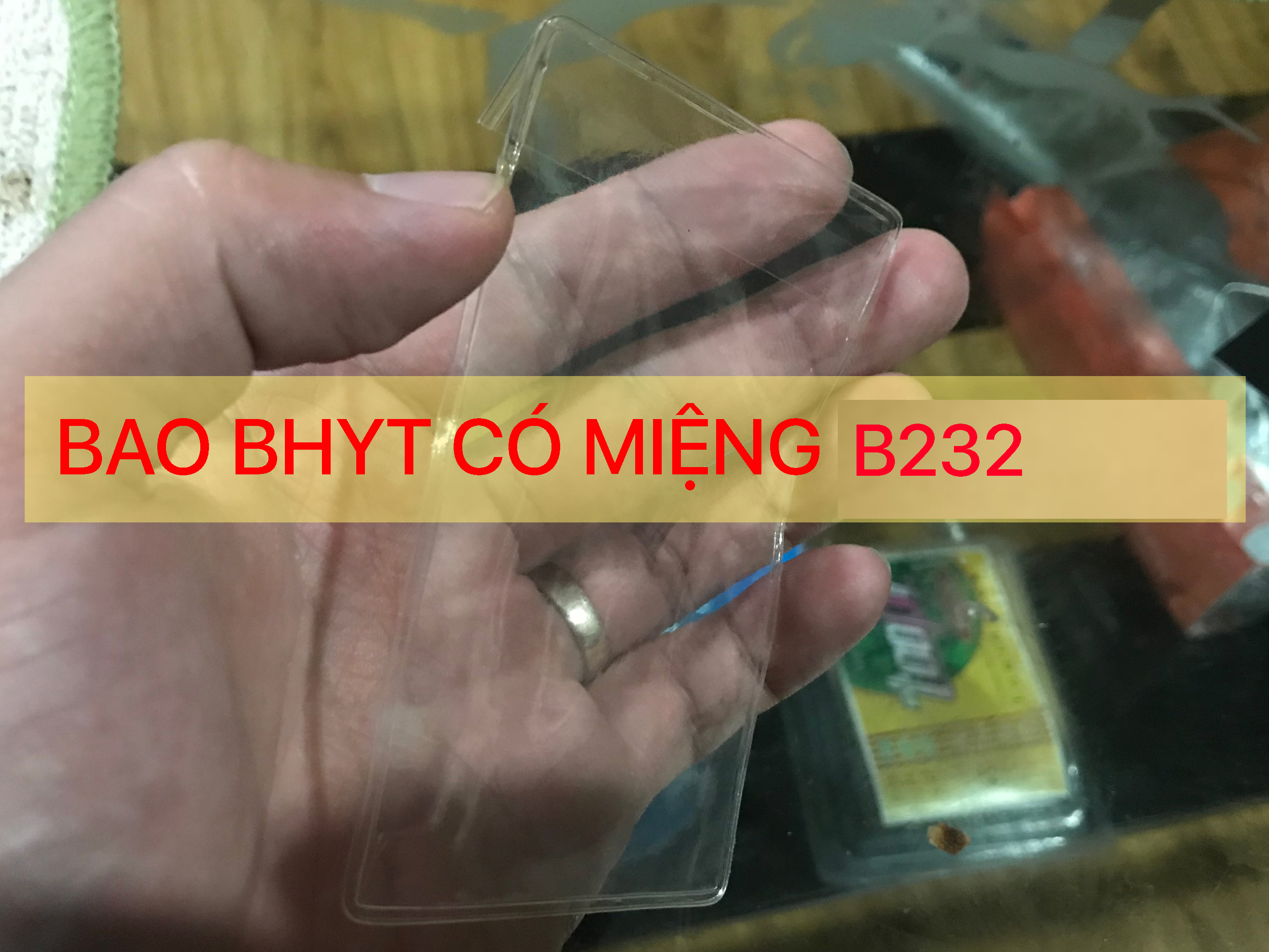 [BHYT] SET 10 túi đựng thẻ BẢO HIỂM Y TẾ dẻo trong 10B232