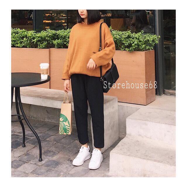 [HCM]QUẦN BAGGY KAKI LƯNG THUN ĐEN