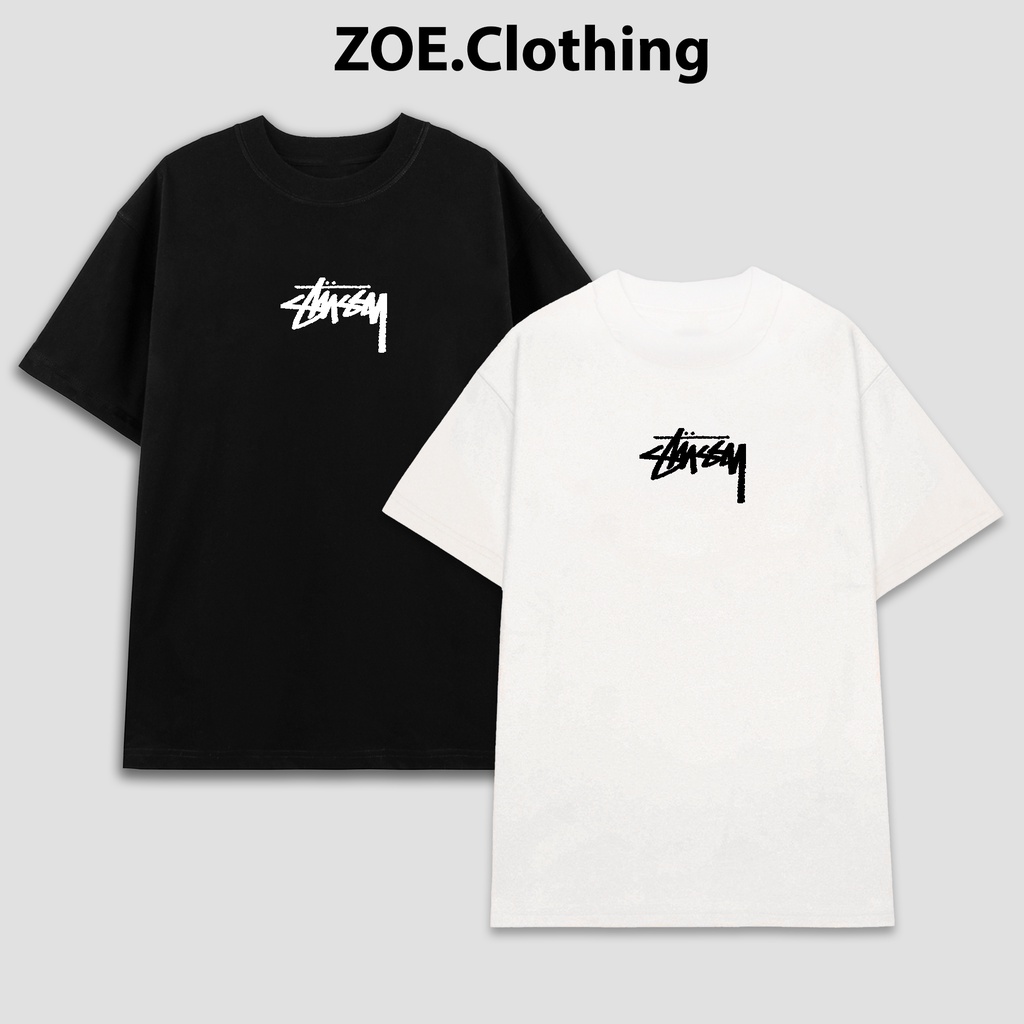 Áo thun Stussy, áo phông tay lỡ nam nữ unisex, ZOEclothing LUCK