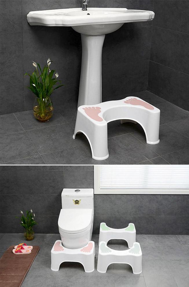 Ghế kê chân toilet chống táo bón Chefman - Ghế kê chân đi vệ sinh