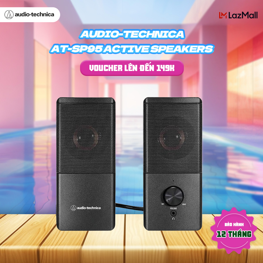 Bộ loa máy tính laptop audio technica at-sp95 active speakers – hàng chính hãng