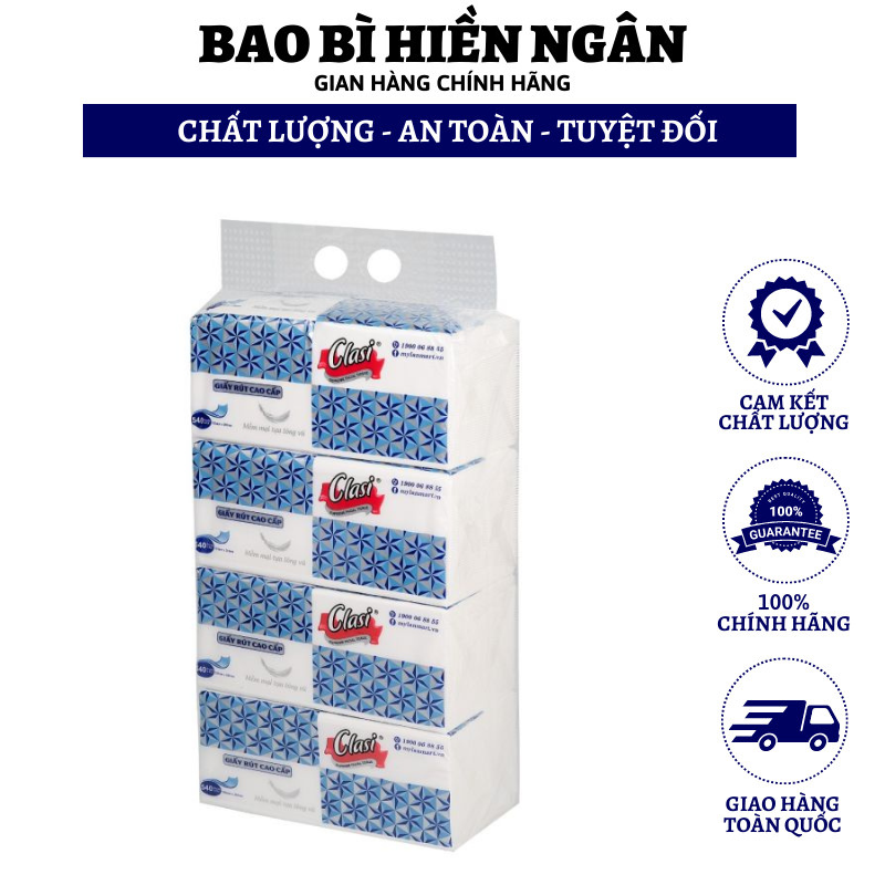 Combo 4 bịch giấy rút kim cương clasi my lan 4 gói - chính hãng