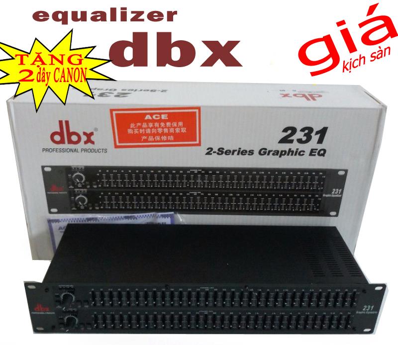 [Loại1] lọc xì equalizer cao cấp DBX 231 - TẶNG 2 dây CANON