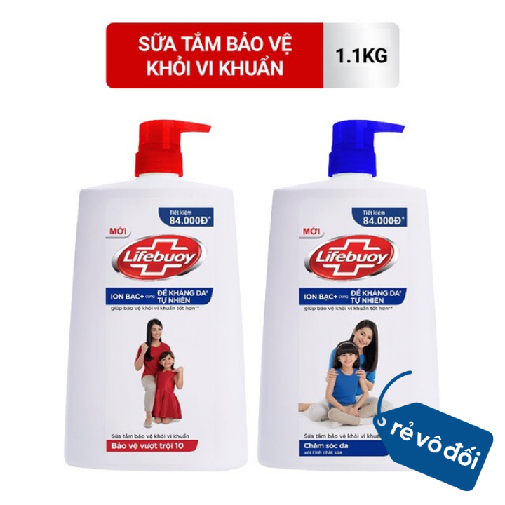 Sữa tắm Lifebuoy Bảo vệ khỏi vi khuẩn 1,1kg - Hàng công ty