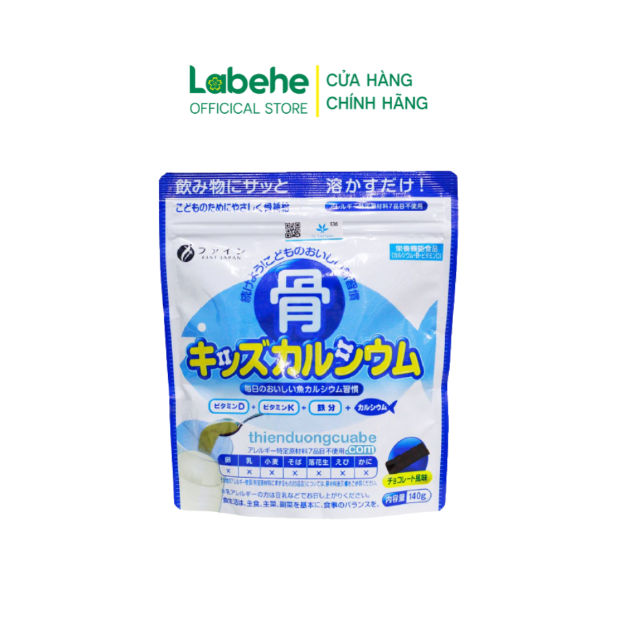 Bột Canxi Cá Tuyết Fine Japan 140g Hỗ Trợ Bổ Sung Canxi Phát Triển Chiều Cao Cho Trẻ Từ 3 Tuổi