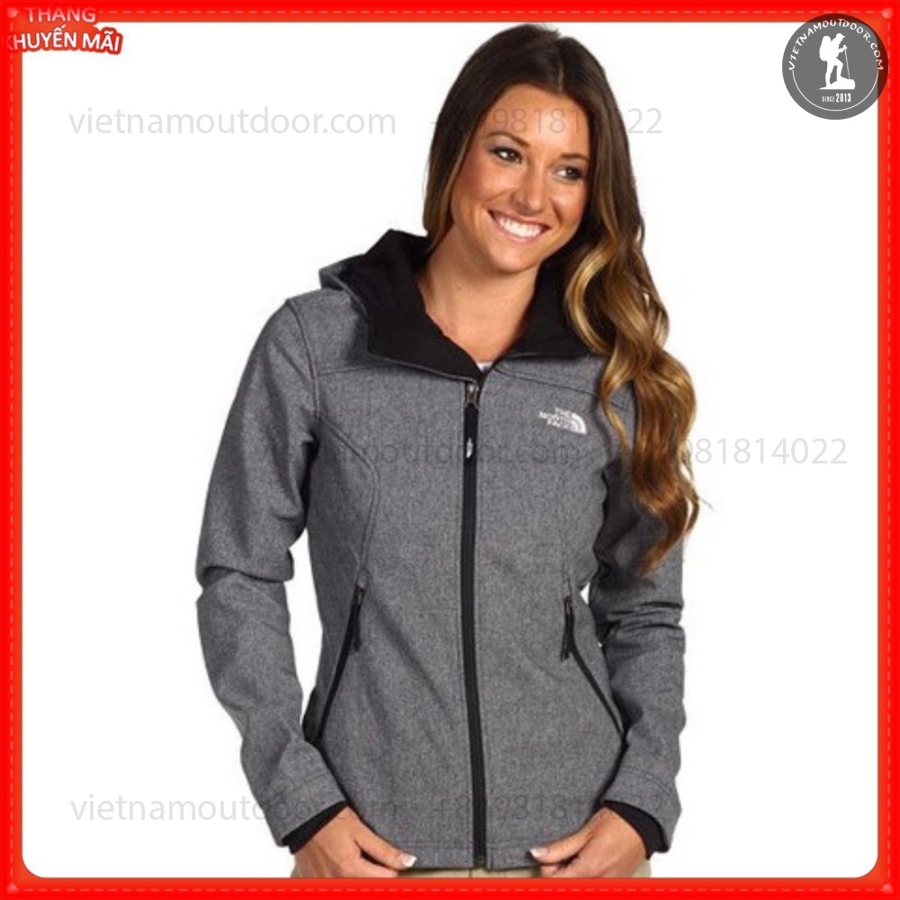 ▽ Áo khoác nữ The North Face Softshell nỉ hàng xuất đẹp - cản gió - chống nước tuyệt đối