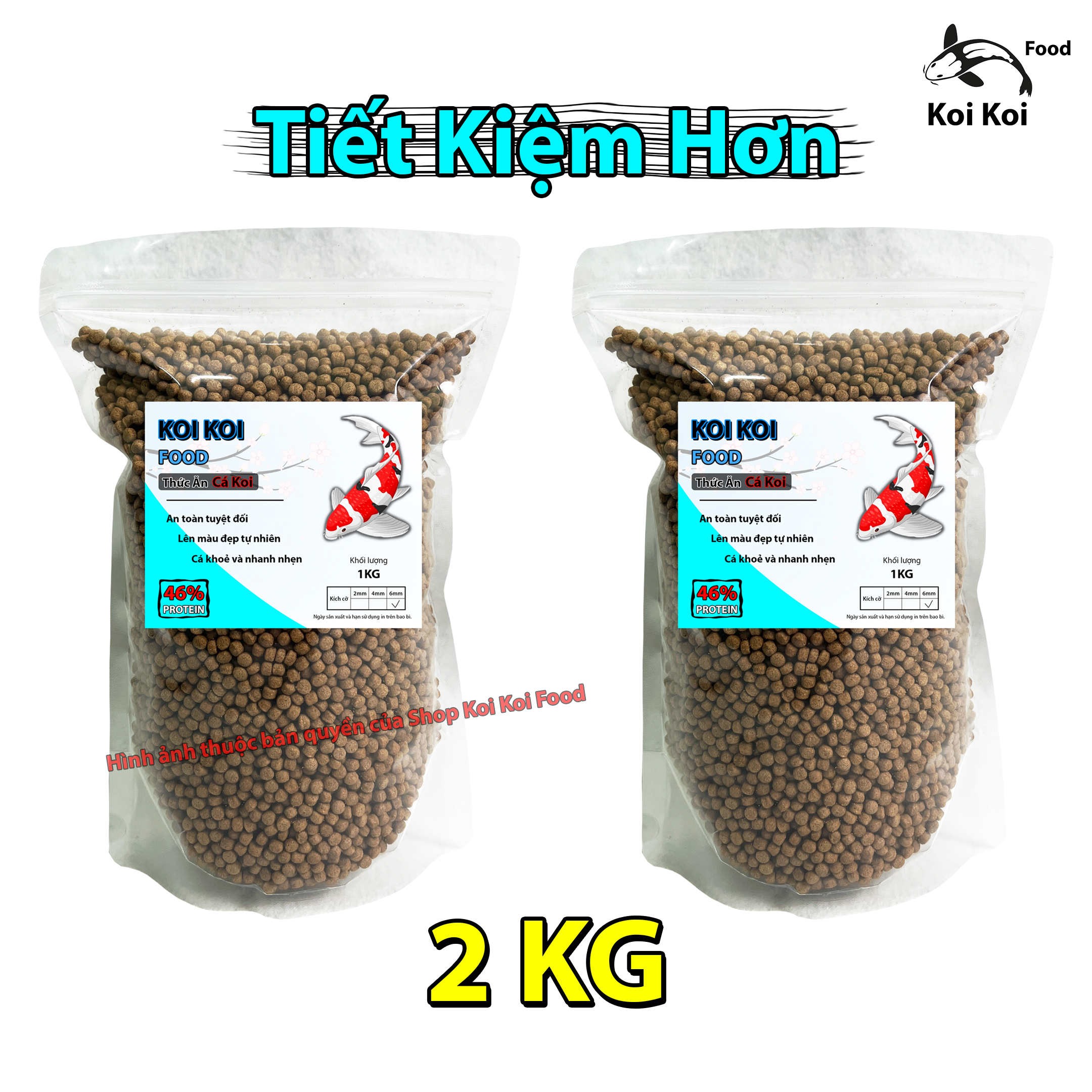 2kg cám cá koi koi food hàng chất lượng, phát triển toàn diện cho cá