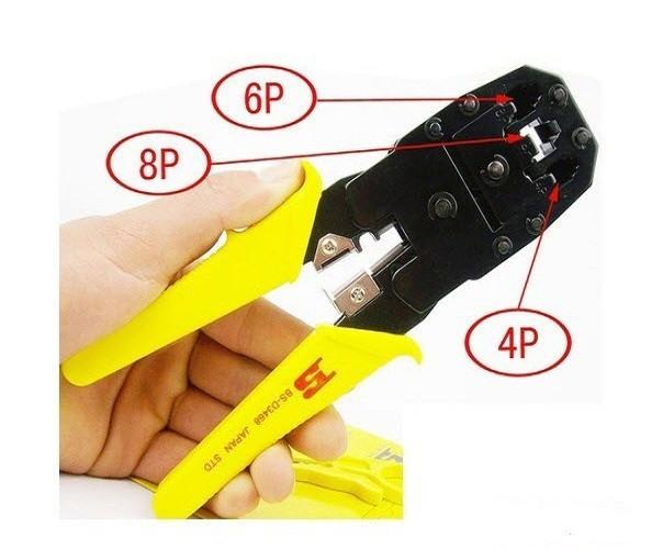 Kìm bấm đầu jac dây mạng,điện thoại bosi