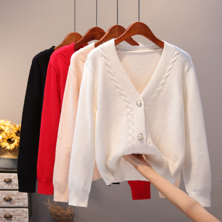 Áo len nữ_ áo khoác len cardigan cổ v cao cấp