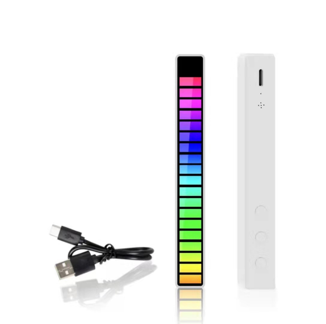 [COMBO 2 ĐÈN] Đèn Led theo nhịp điệu âm nhạc Thanh đèn LED cảm ứng theo mức độ âm nhạc RGB 32