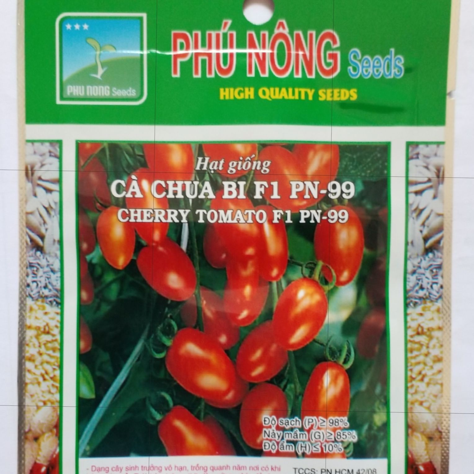 [HCM]Hạt giống Cà chua bi F1 - Cherry Tomato Phú Nông - Cà chua chuỗi ngọc - Cà chua cherry