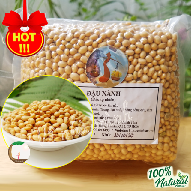 HẠT ĐẬU NÀNH THUẦN CHỦNG HỮU CƠ TỰ NHIÊN ORGANIC 300G-500G không biến đổi gen NON GMO canh tác thuận tự nhiên làm sữa, đậu phụ...