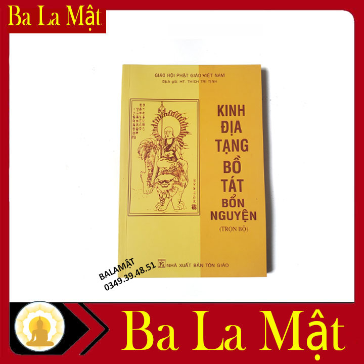 Kinh Địa Tạng Bồ Tát Bổn Nguyện Trọn Bộ Bìa Vàng ( BA LA MẬT SHOP )