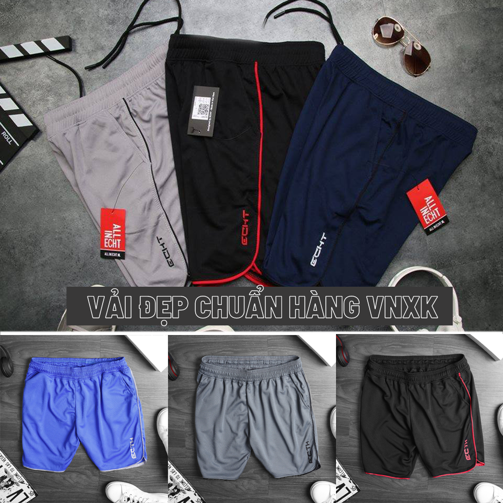 Quần short nam thể thao ECHT quần đùi tập gym tennis viền sproty phong cách nam tính