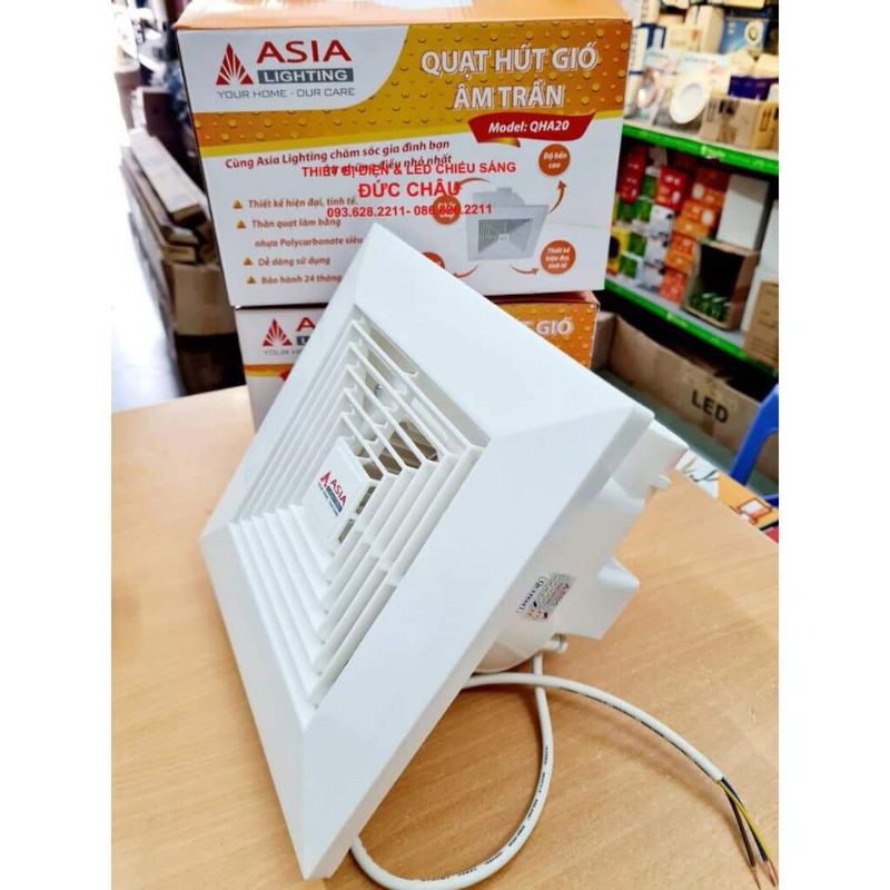 (Chính hãng) Quạt thông gió âm trần hút ngang ASIA VN - LỖ KHOÉT 17X17