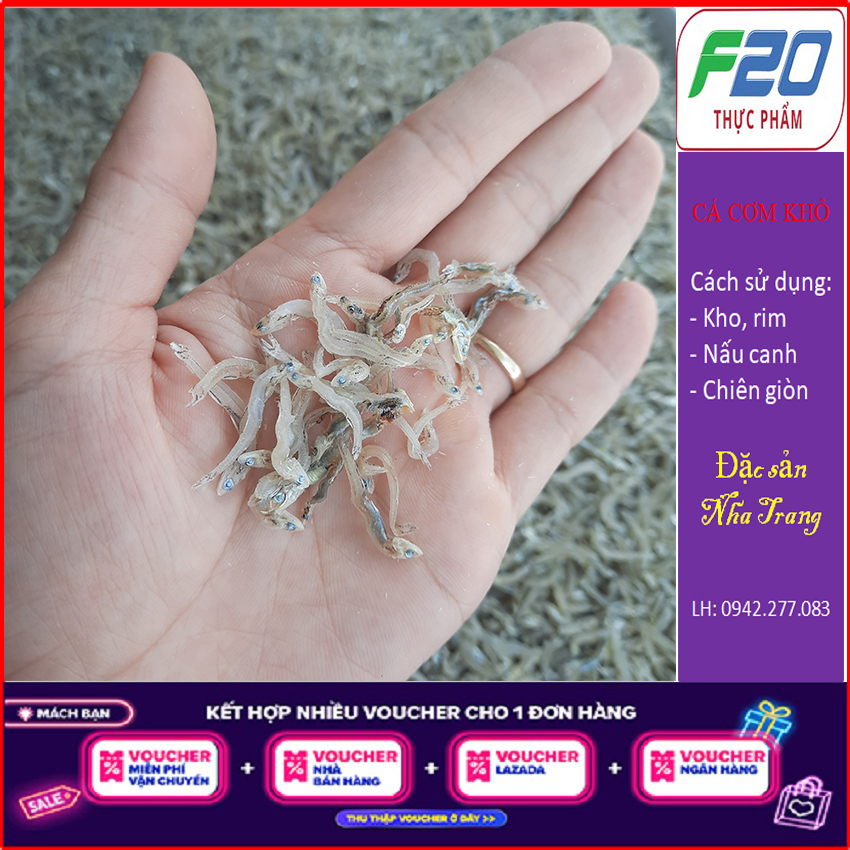500gr Cá Cơm Mờm Trắng. Cá Cơm Khô