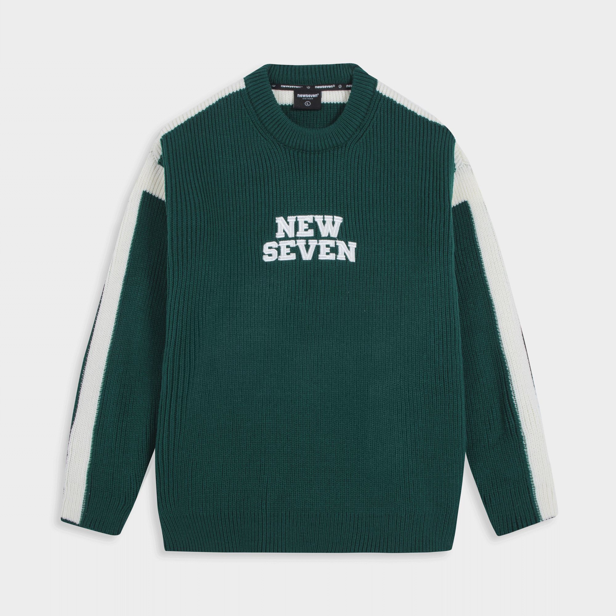 Áo len newseven sweater embroider knit al.122