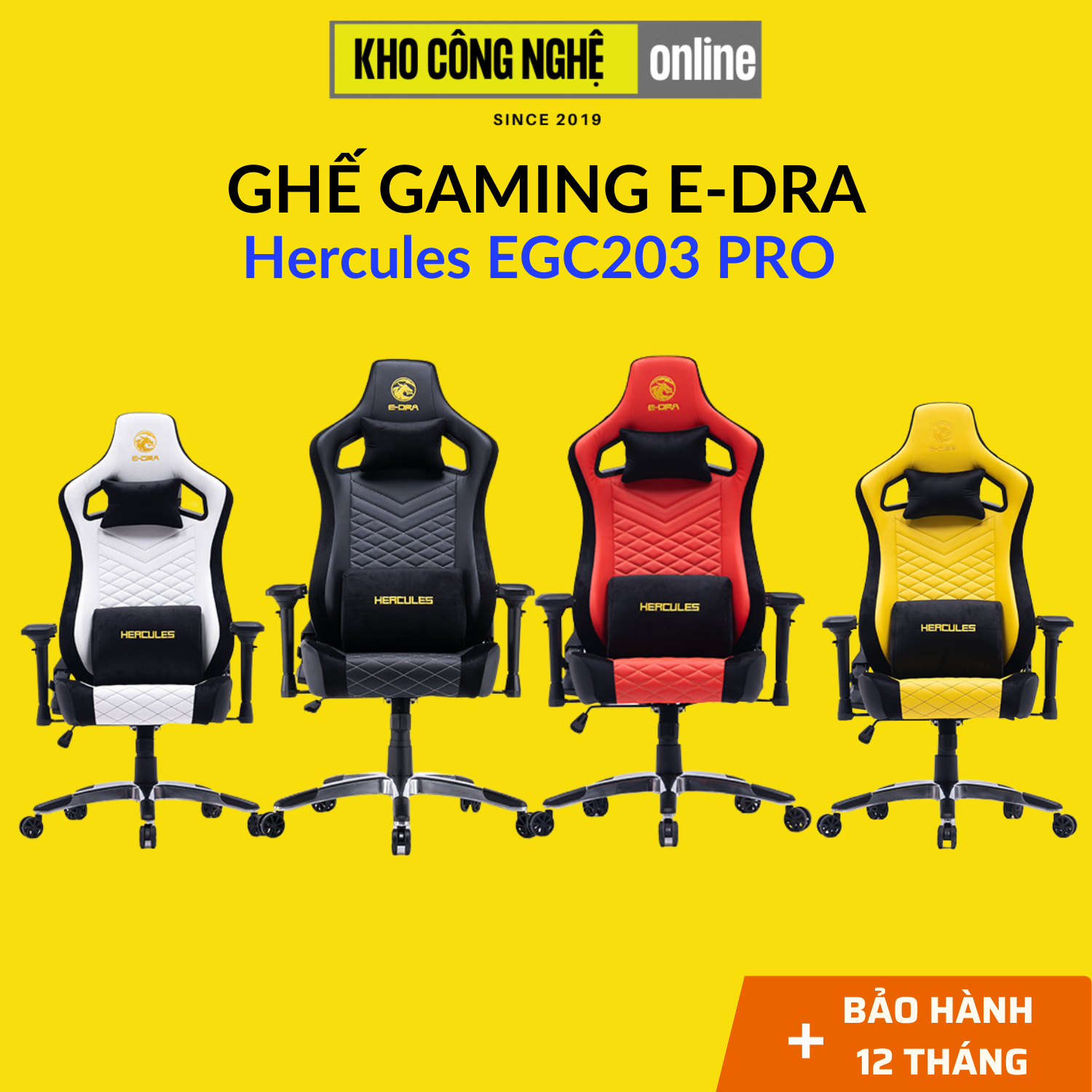 Ghế gaming e-dra hercules egc203 pro