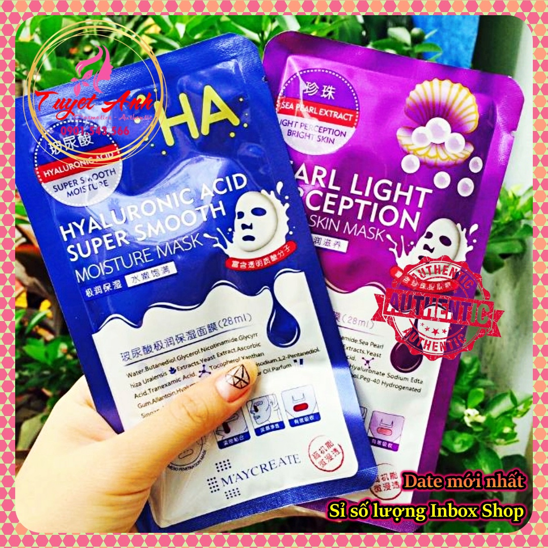 [HCM]Mặt Nạ HA Mask Maycreate (Miếng) Hyaluronic Acid
