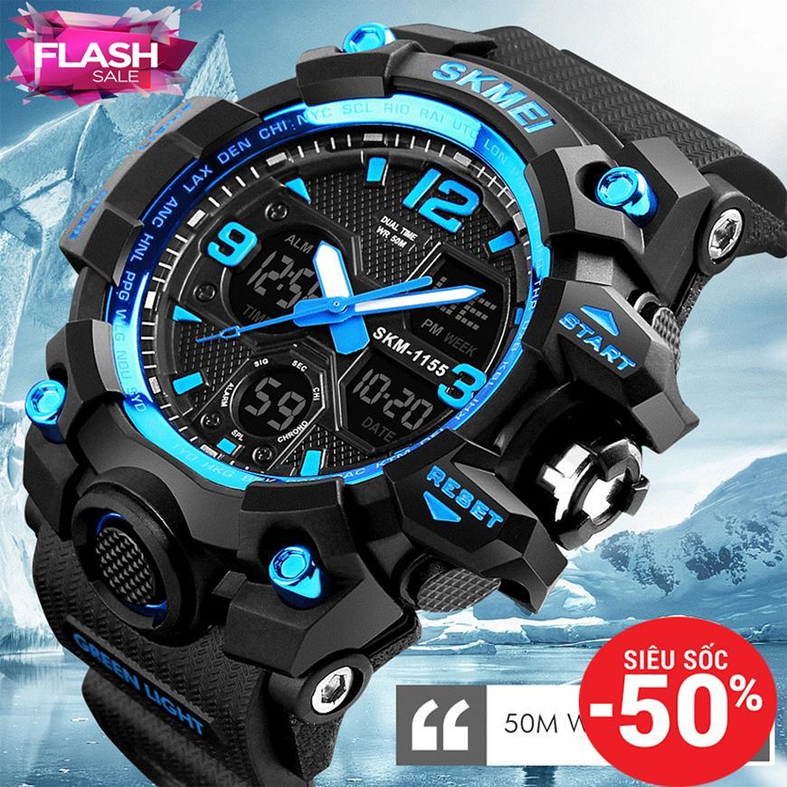 đồng hồ Skmei SK-1155B, đồng hồ nam. Đồng Hồ Đeo Tay,đồng hồ nam nữ,Mua ngay đồng hồ Skmei SK-1155B KIM ĐIỆN TỬ. BẢO HÀNH TOÀN QUỐC